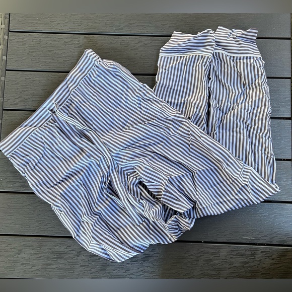 Ettitude Sateen Long Sleeve PJ Shirt and PJ Pants in Charcoal Grey THIS IS A SET - Picture 6 of 8